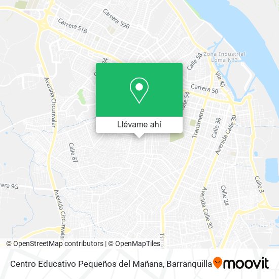 Mapa de Centro Educativo Pequeños del Mañana