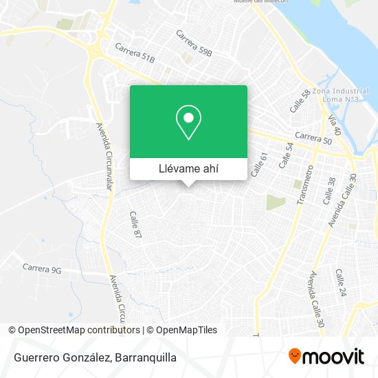 Mapa de Guerrero González