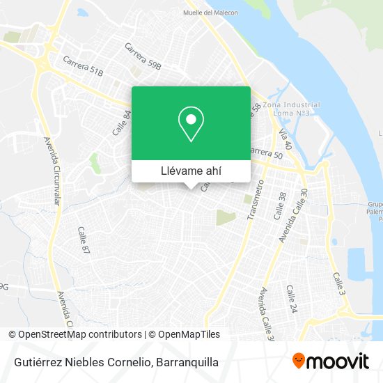 Mapa de Gutiérrez Niebles Cornelio