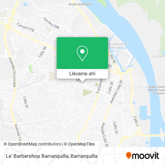 Mapa de Le' Barbershop Barranquilla