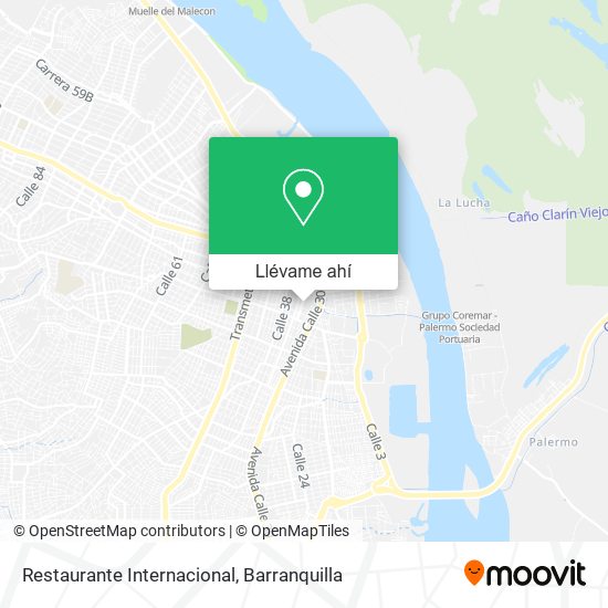 Mapa de Restaurante Internacional