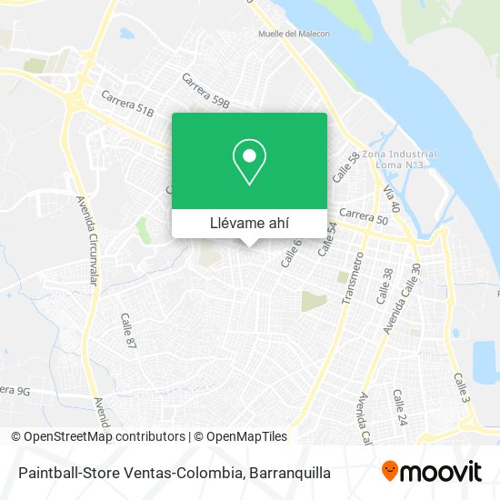 Mapa de Paintball-Store Ventas-Colombia