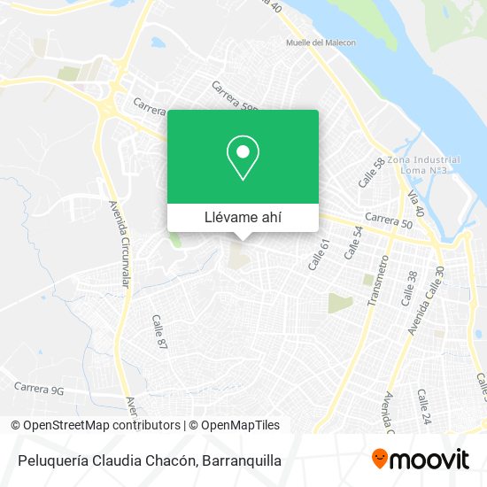 Mapa de Peluquería Claudia Chacón