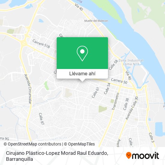 Mapa de Cirujano Plástico-Lopez Morad Raul Eduardo
