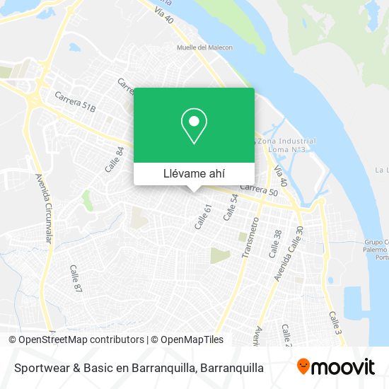 Mapa de Sportwear & Basic en Barranquilla