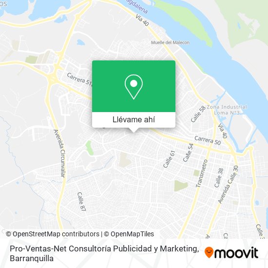 Mapa de Pro-Ventas-Net Consultoría Publicidad y Marketing