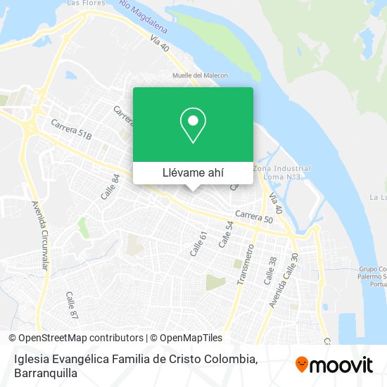 Mapa de Iglesia Evangélica Familia de Cristo Colombia