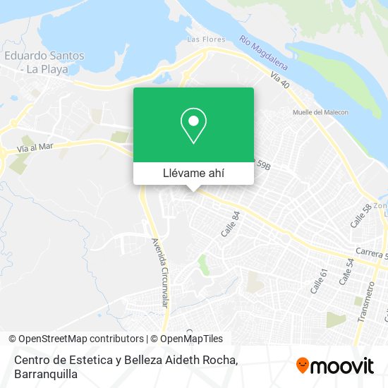 Mapa de Centro de Estetica y Belleza Aideth Rocha