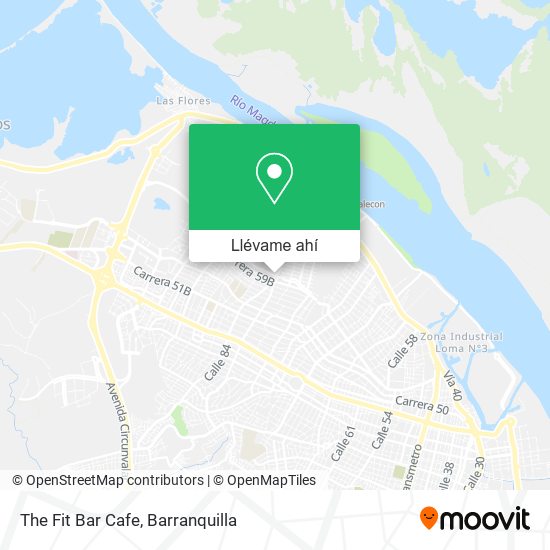 Mapa de The Fit Bar Cafe