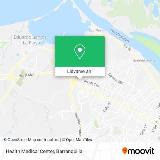 Mapa de Health Medical Center
