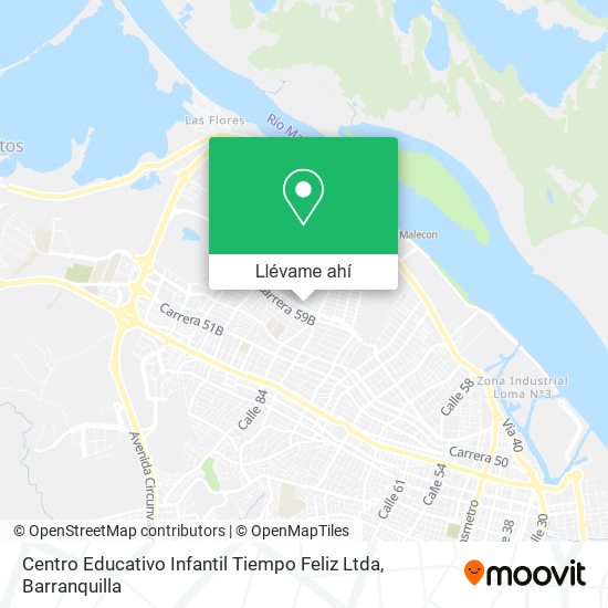 Mapa de Centro Educativo Infantil Tiempo Feliz Ltda