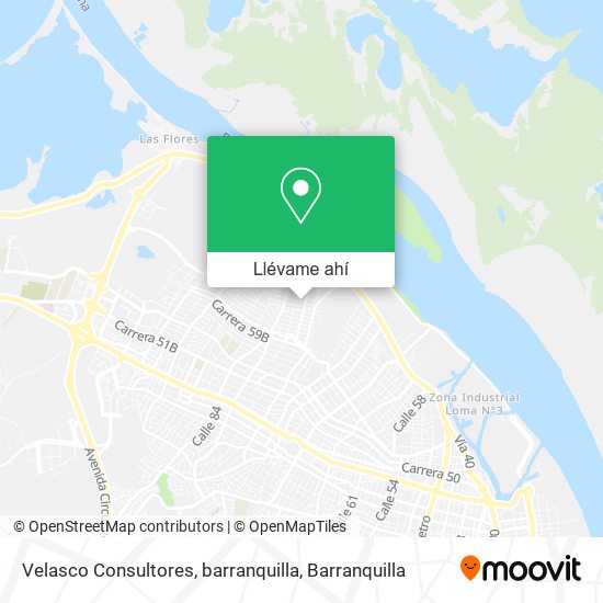 Mapa de Velasco Consultores, barranquilla