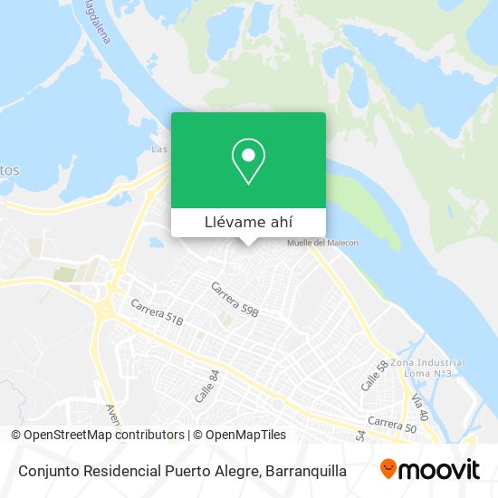 Mapa de Conjunto Residencial Puerto Alegre