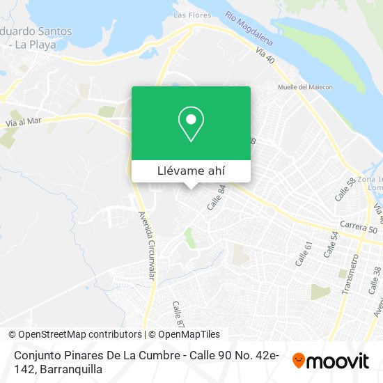 Mapa de Conjunto Pinares De La Cumbre - Calle 90 No. 42e-142