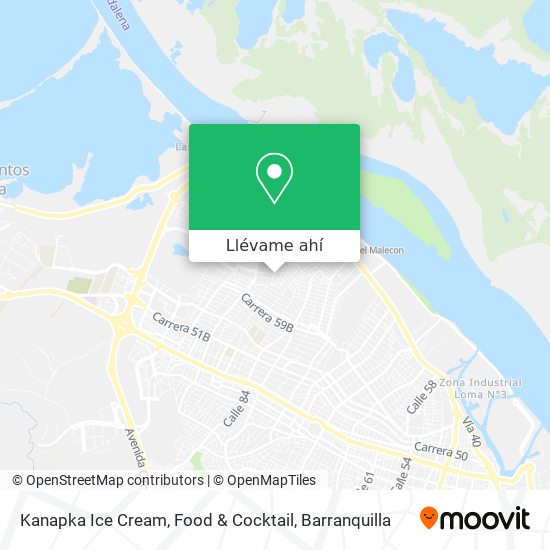 Mapa de Kanapka Ice Cream, Food & Cocktail