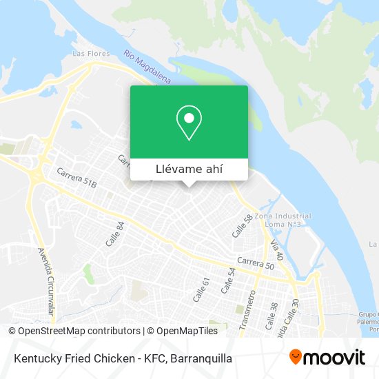Mapa de Kentucky Fried Chicken - KFC