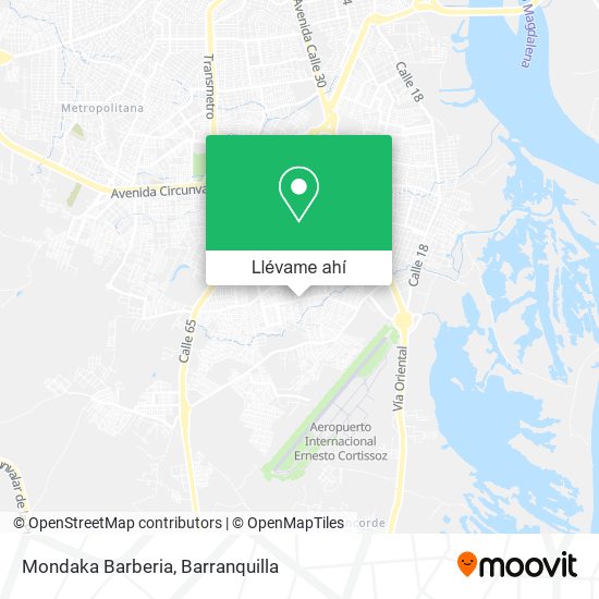 Mapa de Mondaka Barberia