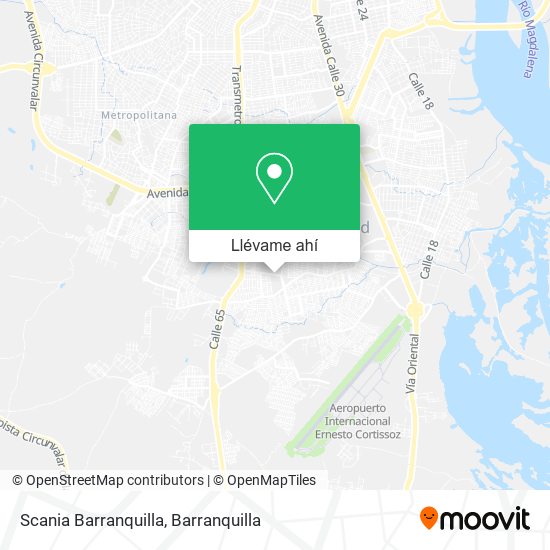 Mapa de Scania Barranquilla