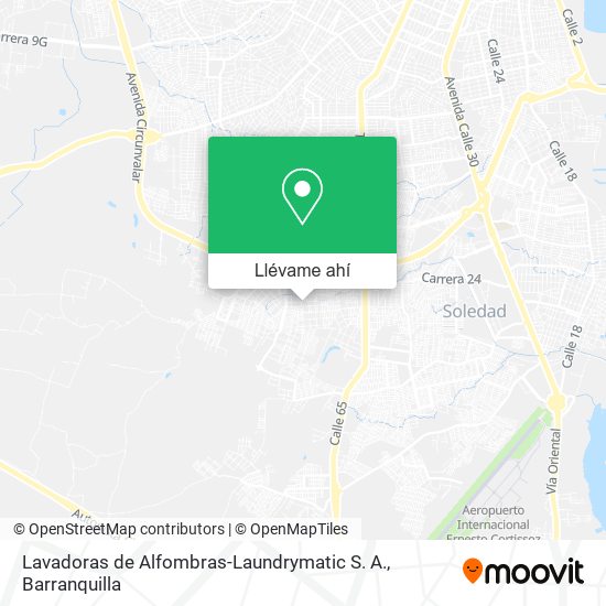 Mapa de Lavadoras de Alfombras-Laundrymatic S. A.