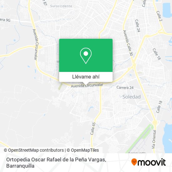 Mapa de Ortopedia Oscar Rafael de la Peña Vargas