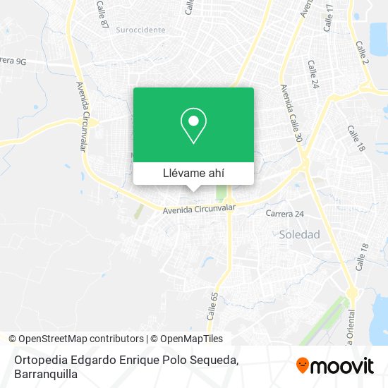 Mapa de Ortopedia Edgardo Enrique Polo Sequeda