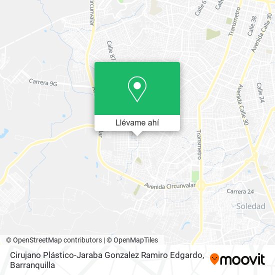 Mapa de Cirujano Plástico-Jaraba Gonzalez Ramiro Edgardo