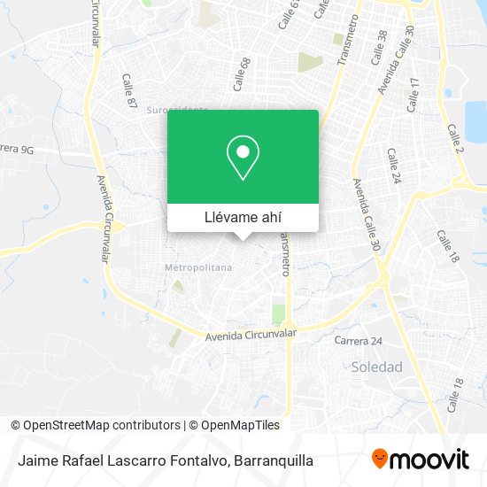 Mapa de Jaime Rafael Lascarro Fontalvo
