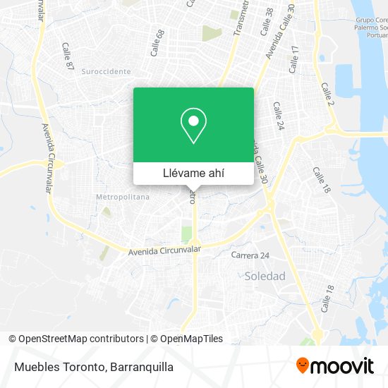 Mapa de Muebles Toronto