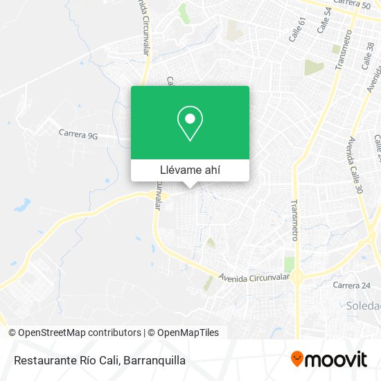 Mapa de Restaurante Río Cali