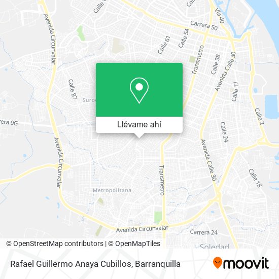 Mapa de Rafael Guillermo Anaya Cubillos