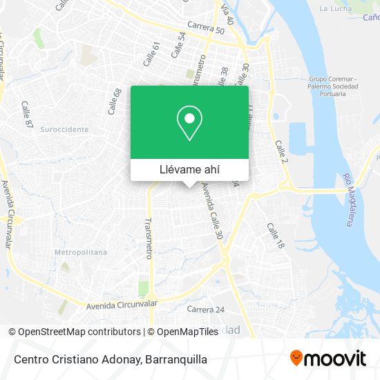Mapa de Centro Cristiano Adonay