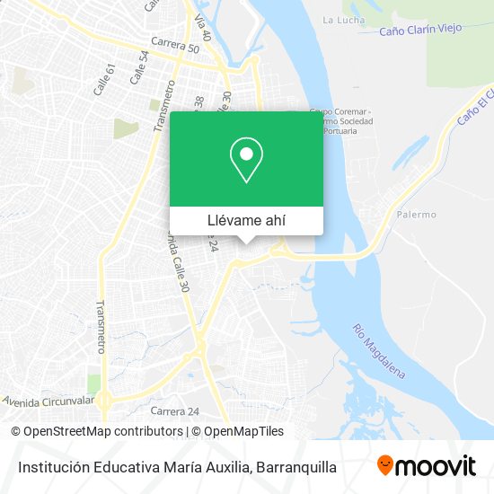 Mapa de Institución Educativa María Auxilia