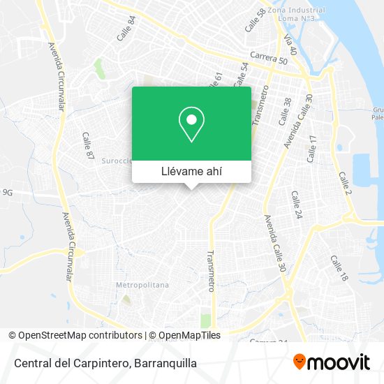 Mapa de Central del Carpintero