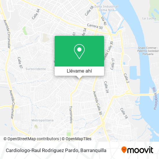 Mapa de Cardiologo-Raul Rodriguez Pardo