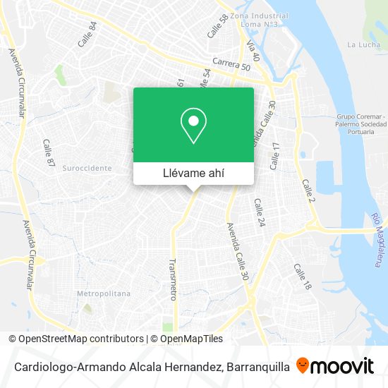 Mapa de Cardiologo-Armando Alcala Hernandez