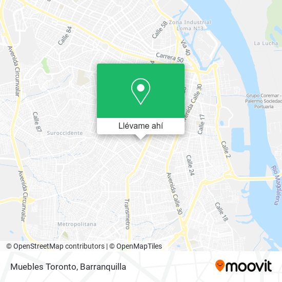 Mapa de Muebles Toronto