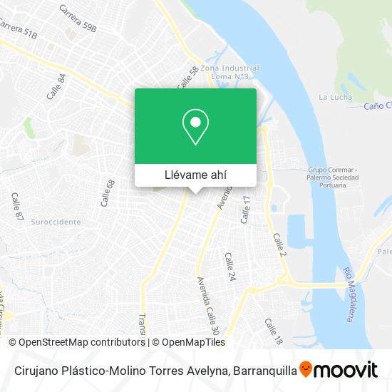 Mapa de Cirujano Plástico-Molino Torres Avelyna