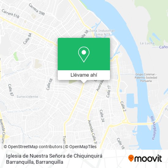 Mapa de Iglesia de Nuestra Señora de Chiquinquirá Barranquilla