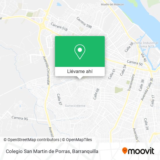 Mapa de Colegio San Martin de Porras