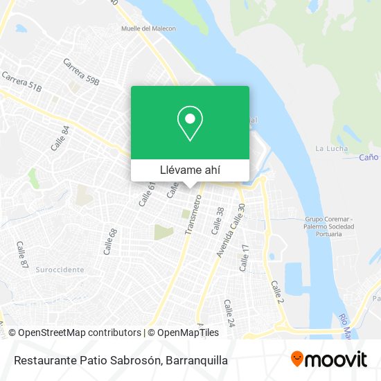 Mapa de Restaurante Patio Sabrosón