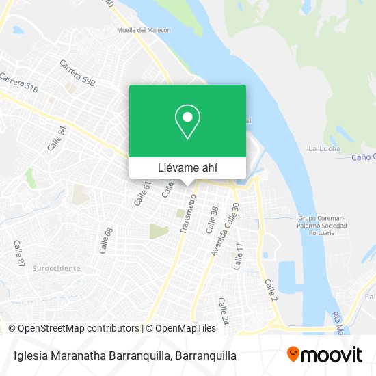 Mapa de Iglesia Maranatha Barranquilla