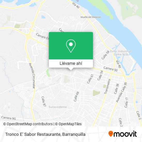 Mapa de Tronco E' Sabor Restaurante