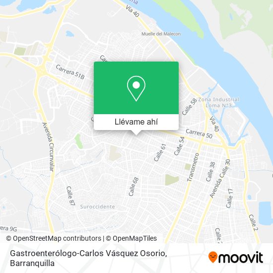 Mapa de Gastroenterólogo-Carlos Vásquez Osorio