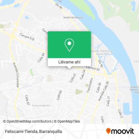 Mapa de Feliscami-Tienda