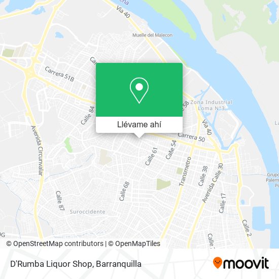 Mapa de D'Rumba Liquor Shop