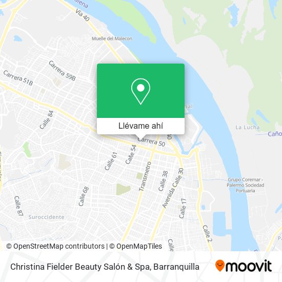 Mapa de Christina Fielder Beauty Salón & Spa