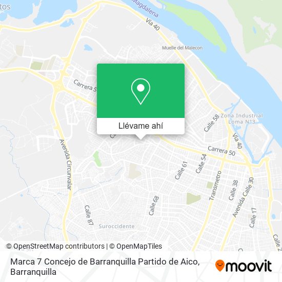 Mapa de Marca 7 Concejo de Barranquilla Partido de Aico