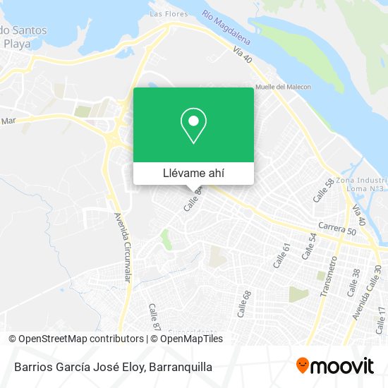 Mapa de Barrios García José Eloy