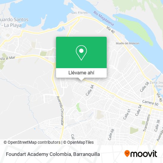 Mapa de Foundart Academy Colombia