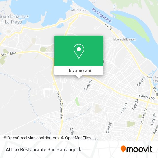 Mapa de Attico Restaurante Bar